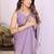 Women embellished bollywood tissue pure silk saree witn blouse