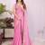 Women embellished bollywood tissue pure silk saree witn blouse