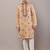 Men’s brown embroidered kurta pyjama set