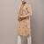 Men’s brown embroidered kurta pyjama set