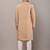 Men’s brown embroidered kurta pyjama set