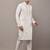 Men’s cream embroidered kurta pyjama set