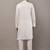 Men’s cream embroidered kurta pyjama set