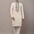 Men’s cream embroidered kurta pyjama set