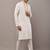 Men’s off-white embroidered kurta pyjama set