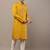 Men’s mustard embroidered kurta pyjama set