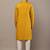 Men’s mustard embroidered kurta pyjama set