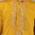Men’s mustard embroidered kurta pyjama set