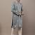 Men’s grey embroidered kurta pyjama set