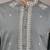Men’s grey embroidered kurta pyjama set