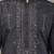 Men’s dark grey embroidered kurta pyjama set