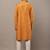 Men’s mustard printed kurta pyjama set