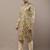 Men’s olive green printed kurta pyjama set