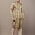Men’s olive green printed kurta pyjama set