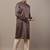 Men’s brown printed kurta pyjama set