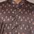 Men’s brown printed kurta pyjama set
