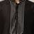 Men’s black embroidered kurta with contrast threadwork & decorative motif kurta pyjama set