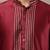 Men’s maroon embroidered kurta with contrast threadwork & decorative motif kurta pyjama set