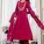 Floral embroidered pure cotton round neck kurta trouser & dupatta set