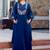 Floral embroidered pure cotton round neck kurta trouser & dupatta set