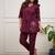 Floral printed pure cotton v neck co-ord set