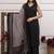Floral printed pure cotton v neck kurta trouser & dupatta set