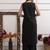 Floral printed pure cotton v neck kurta trouser & dupatta set