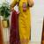 Floral printed pure cotton round neck kurta trouser & dupatta set