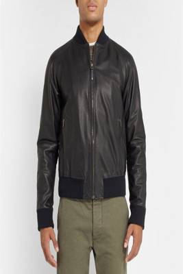 men's black lambskin leather jacket classic zip up style exclusive top grade 1