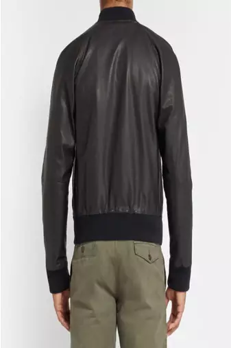 men's black lambskin leather jacket classic zip up style exclusive top grade