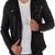 Men’s black genuine lambskin leather jacket – asymmetrical zipper style