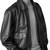 Men’s black leather biker jacket –bomber &ribbed cuffs and waistband sytyle