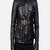 men’s black lambskin leather jacket – multiple flap pockets & military style