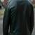 Men’s premium black lambskin leather moto jacket – café racer & red strip design