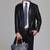 Men’s black shine blazer leather jacket – one chest pocket & modern minimal style