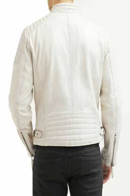 men's white lambskin leather biker jacket premium quilted design exclusive 2