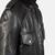 Men’s black lambskin leather jacket – moto bomber front zip closure style