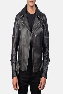 men's white lambskin leather biker jacket classic moto zip style signature 1