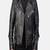 men’s vincent black leather biker jacket-  white contrast stitching style
