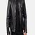 men’s black shining leather jacket –2 envelope style pocket