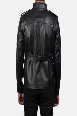 men's black lambskin leather jacket classic zip up style exclusive featured 4