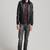 Men's black lambskin leather jacket - soft collar 2 pocket style