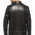 Men's chris black drago genuine lambskin leather jacket –  detachable zipper style