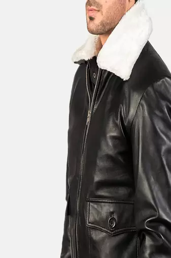 men's black premium lambskin leather jacket premium quilted design stylish