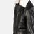 men pure black genuine leather jacket lambskin winter style -quilted hand design