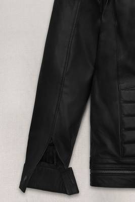men's black premium lambskin leather jacket premium quilted design authentic 2