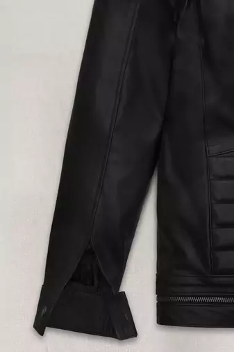 men's black premium lambskin leather jacket premium quilted design authentic