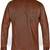Men’s brown genuine lambskin leather biker jacket  2 button design