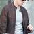 Men’s dark brown lambskin genuine leather jacket –  multipal zipper detail