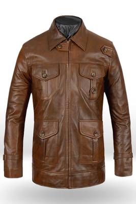 men's dark brown lambskin leather jacket classic zip up style modern 1